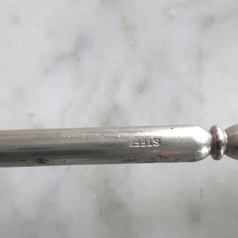 Victorian Hallmarked Silver Repousse Button-Hook … - image 7